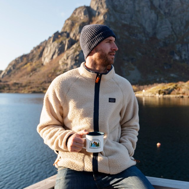 Passasjer Eksklusiv Tripper Full Glidelås Resirkulert Sherpa Fleece Havregryn