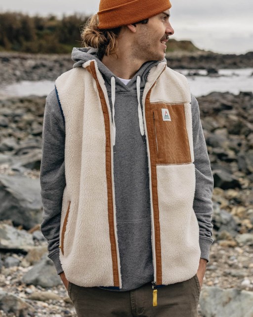 Passasjereksklusiv Canyon Resirkulert Dyppelet Sherpavest Off White