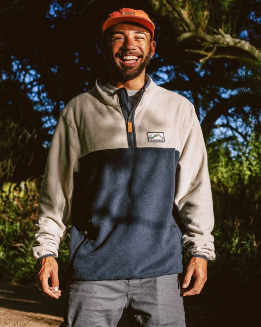 Passasjer Eksklusivt Sett Off Resirkulert Polar 1/4 Zip Fleece Havregryn