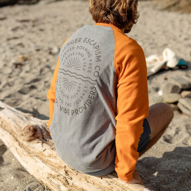 Passasjer Eksklusiv Good Vibes Resirkulert Polar Fleece Genser Grå Marl