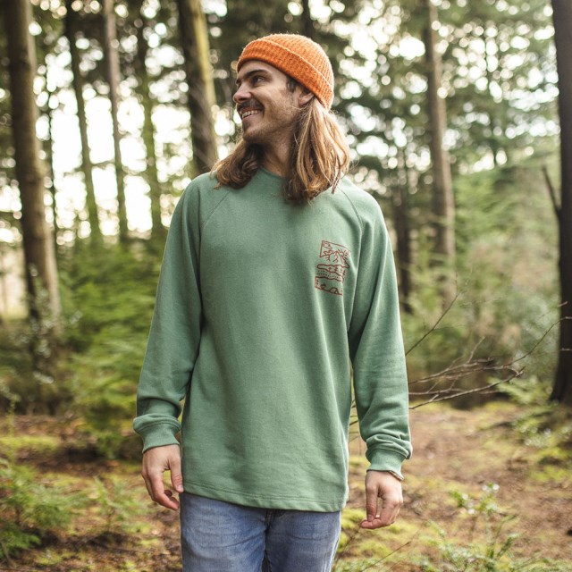 Passasjer Eksklusiv Natur Hamp Sweatshirt Mørk Eføy