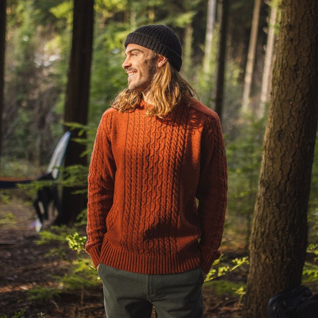 Passasjer Eksklusiv Drifter Strikket Genser Picante Oransje