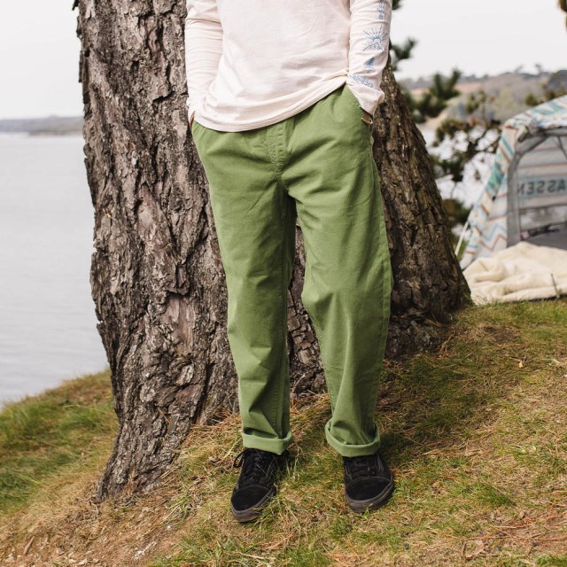 Passasjer Eksklusiv All Adventure økologisk Bomull Bukse Vineyard Green