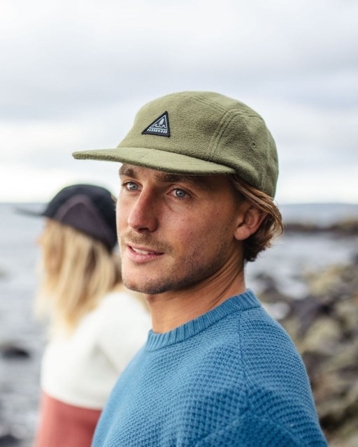 Eksklusiv Passasjerfuru Resirkulert Polar Fleece Cap Khaki