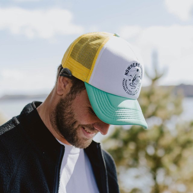 Eksklusiv Passasjer Land & Sjø Snapback Trucker Cap Sjøskum Grønn
