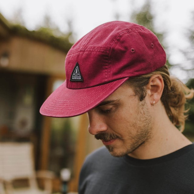 Passasjer Eksklusiv Fixie Resirkulert Bomull 5 Panel Caps Russet