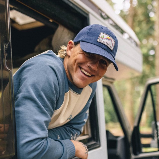 Eksklusiv Passasjers Tristate Resirkulert Snapback Caps I Bomull Ensign Blå