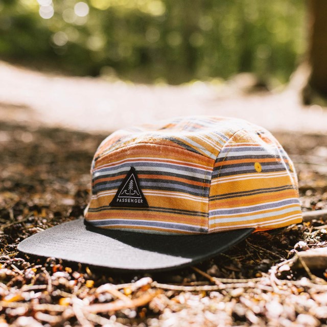 Passasjer Eksklusiv Fixie Resirkulert Bomull 5 Panel Cap Svart Stripe