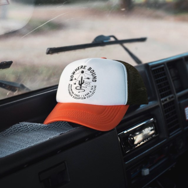 Passasjereksklusiv Land & Sjø Snapback Trucker Cap Sunrise Orange