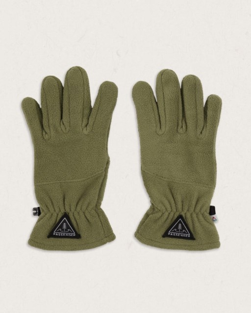 Passasjereksklusiv Dagstur Resirkulert Polar Fleece Berøringsskjermhansker Khaki