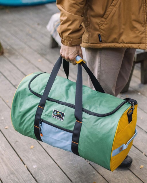Passasjer Eksklusiv Weekender 58l Resirkulert Duffle Bag Laurbærgrønn