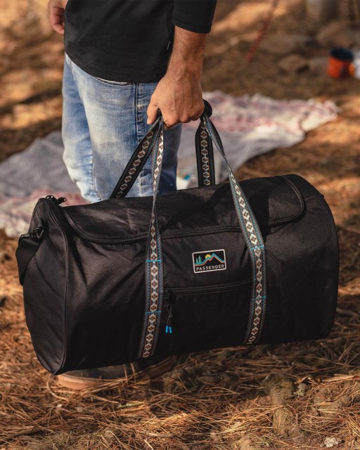 Passasjer Eksklusiv Weekender 58l Resirkulert Polyester Duffle Bag Svart