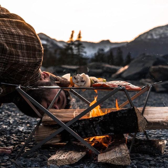 Passasjer Eksklusiv Ulv Og Grizzly Grill (med Brannsett) Rustfritt Stål