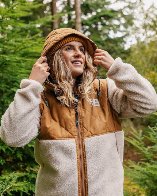 Passasjereksklusiv Sefton Resirkulert Dyppelet Sherpa Fleece Varm Elfenben