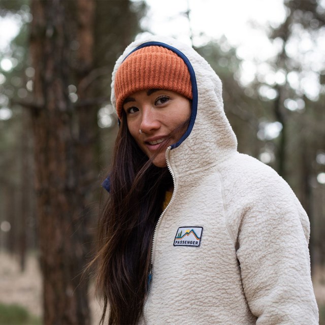 Passasjer Eksklusiv Nordkysten Full Zip Resirkulert Sherpa Fleece Havregryn
