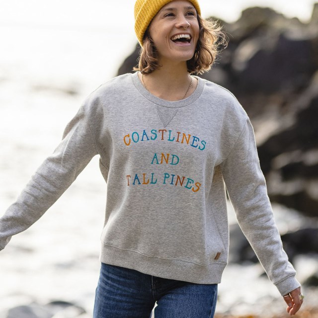 Passasjer Eksklusiv Voyage Resirkulert Sweatshirt Grå Mergel