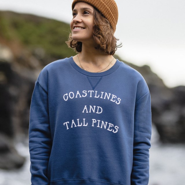 Passasjer Eksklusiv Voyage Resirkulert Sweatshirt Mørk Denim