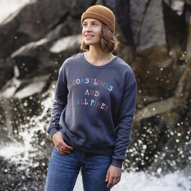Passasjer Eksklusiv Voyage Resirkulert Sweatshirt Falmet Svart