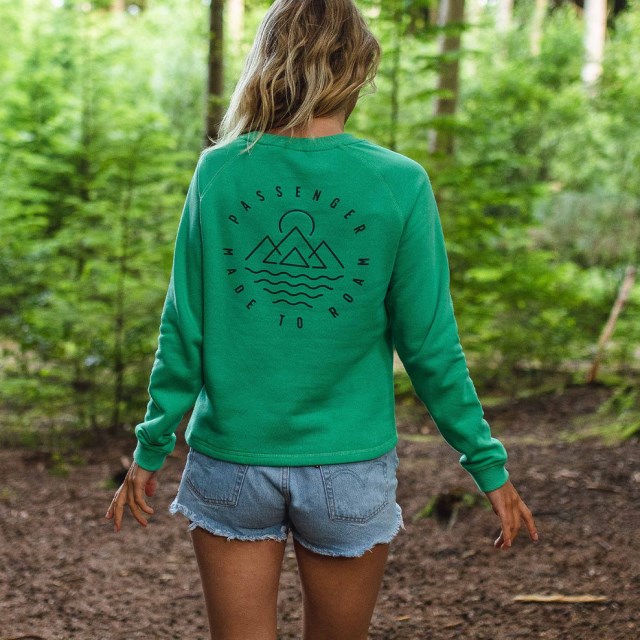 Passasjer Eksklusiv Fjernkontroll Resirkulert Sweatshirt Grønn Gran