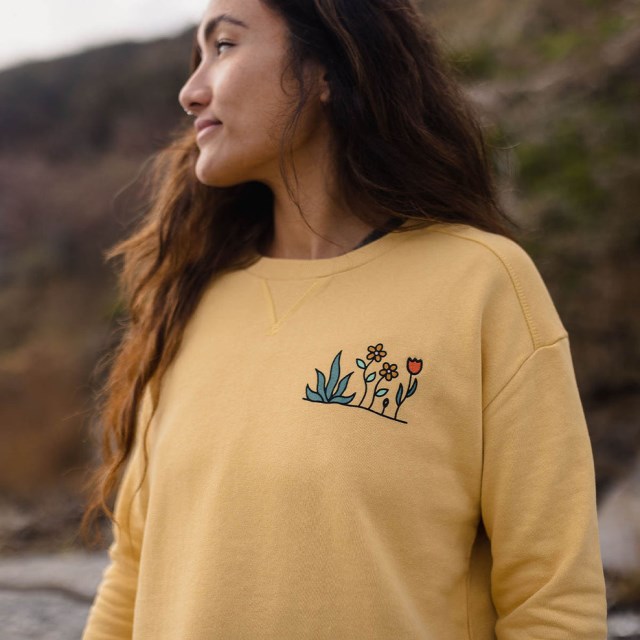 Passasjer Eksklusiv Bloom Hamp Sweatshirt Okergul