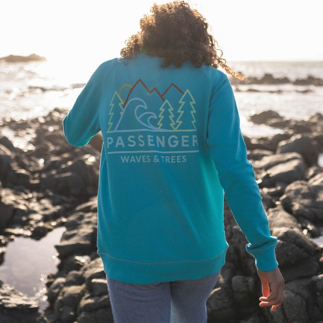 Passasjer Eksklusiv Dweller Resirkulert Bomull Sweatshirt Viridian Green