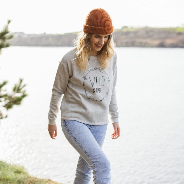 Passasjer Eksklusiv Paradis Resirkulert Sweatshirt Grå Mergel