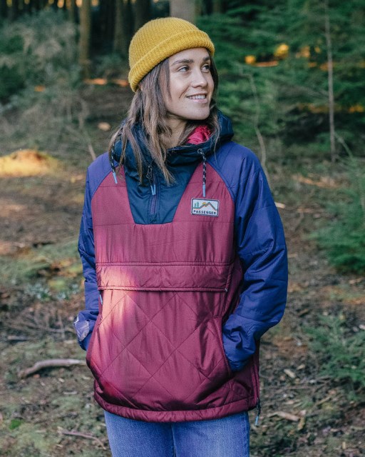 Passasjer Eksklusiv Hav Resirkulert Isolert 1/2 Zip Jakke Vin