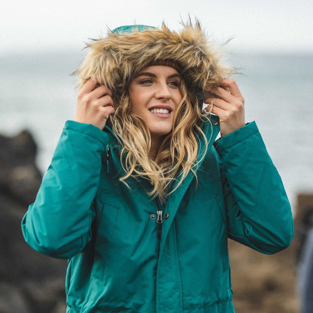 Passasjer Eksklusiv Cordova Bay Sherpa Fôret Resirkulert Jakke Storm Green