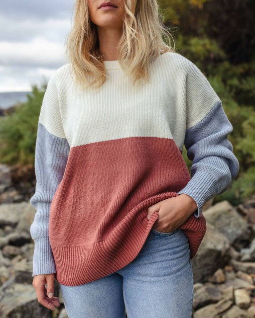 Passasjer Eksklusiv Gondwana Oversized Strikket Genser Off White
