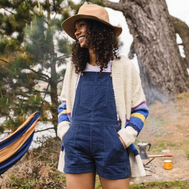 Passasjer Eksklusiv Riverglen Cardigan Myk Kobolt Mix Up Stripe