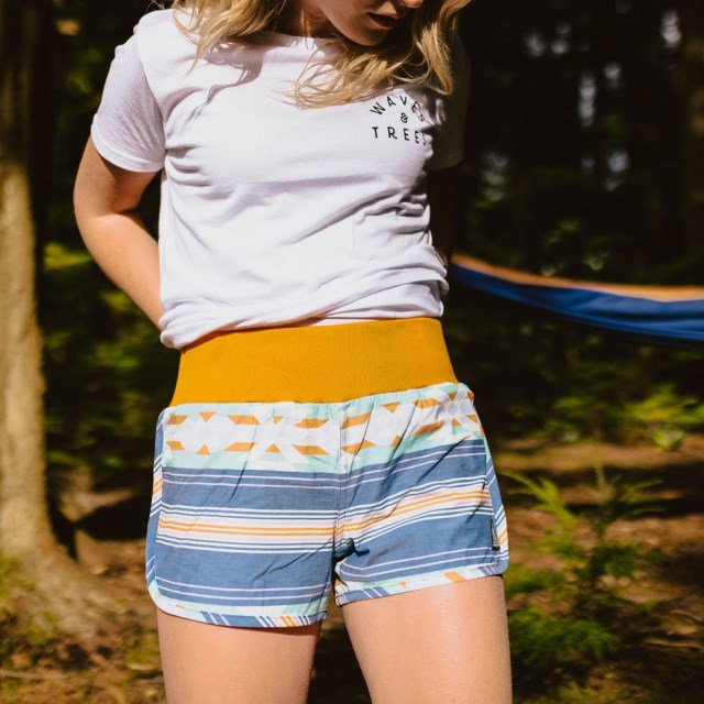 Passasjer Eksklusiv Utforske økologiske All-purpose Shorts Myk Koboltmønster