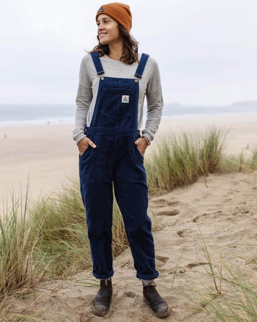 Passasjer Eksklusiv Roamist Cord Dungarees Mørk Denim