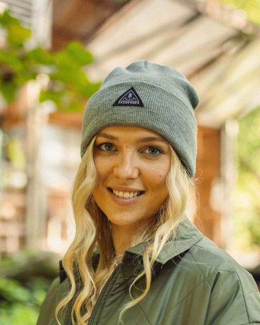 Passasjer Eksklusiv Kjerne Resirkulert High-top Beanie Grå Mergel